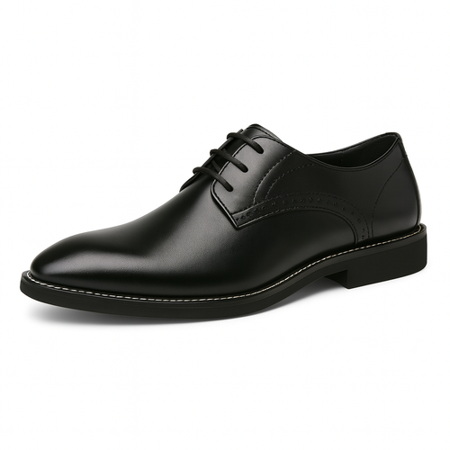 St. James - Wingtip Dress chaussures habillées en cuir véritable - Noir
